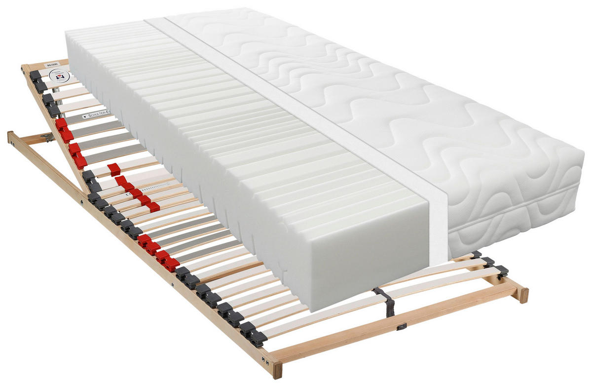 MATRATZENSET 100/200 cm  - Naturfarben, Basics, Holz/Kunststoff (100/200cm) - Novel