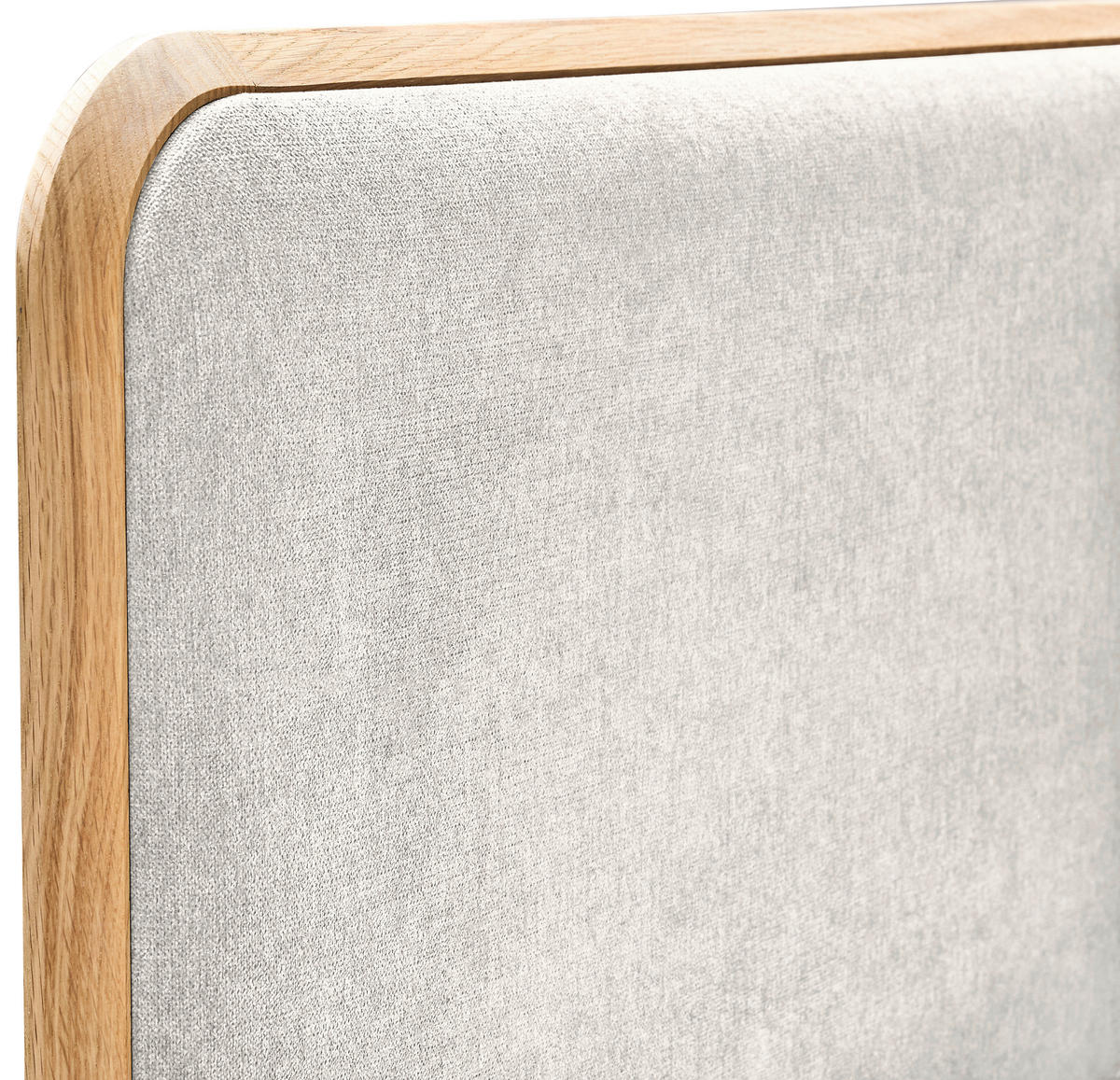 BETT 180/200 cm,  in Creme, Wildeiche,  - Wildeiche/Creme, Natur, Holz/Textil (180/200cm) - Linea Natura