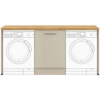 HAUSWIRTSCHAFTSRAUM  in Hellgrau  - Eichefarben/Hellgrau, Basics, Holzwerkstoff (198,4cm) - Impuls