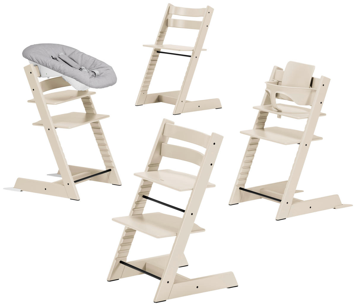 HOCHSTUHL Tripp Trapp Perlmutt Vanilla White  - Perlmutt, Basics, Holz (46/79/49cm) - Stokke