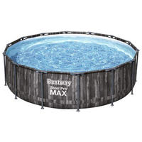 POOLSET 5614ZGS 427/107 cm  - Blau/Weiß, Basics, Kunststoff/Metall (427/107cm) - Bestway