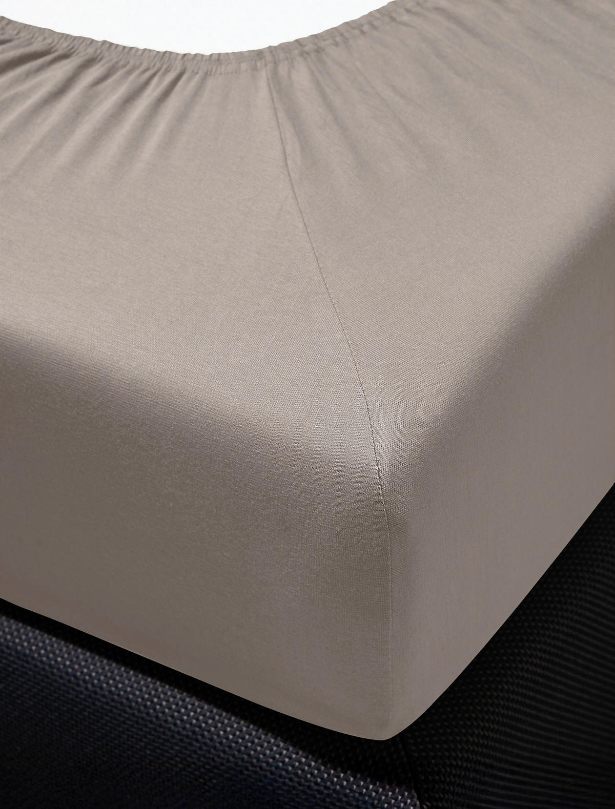 SPANNBETTTUCH Jersey  - Taupe, KONVENTIONELL, Textil (90-100/200cm) - Irisette