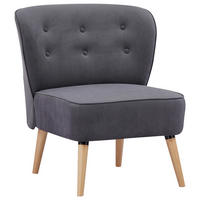 SESSEL in Cord Grau  - Naturfarben/Grau, Design, Holz/Textil (75/82/80cm) - Livetastic