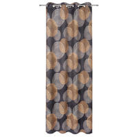 ZÁVĚS S OČKY, neprůsvitné, 135/245 cm - antracitová, Basics, textil (135/245cm) - Esposa