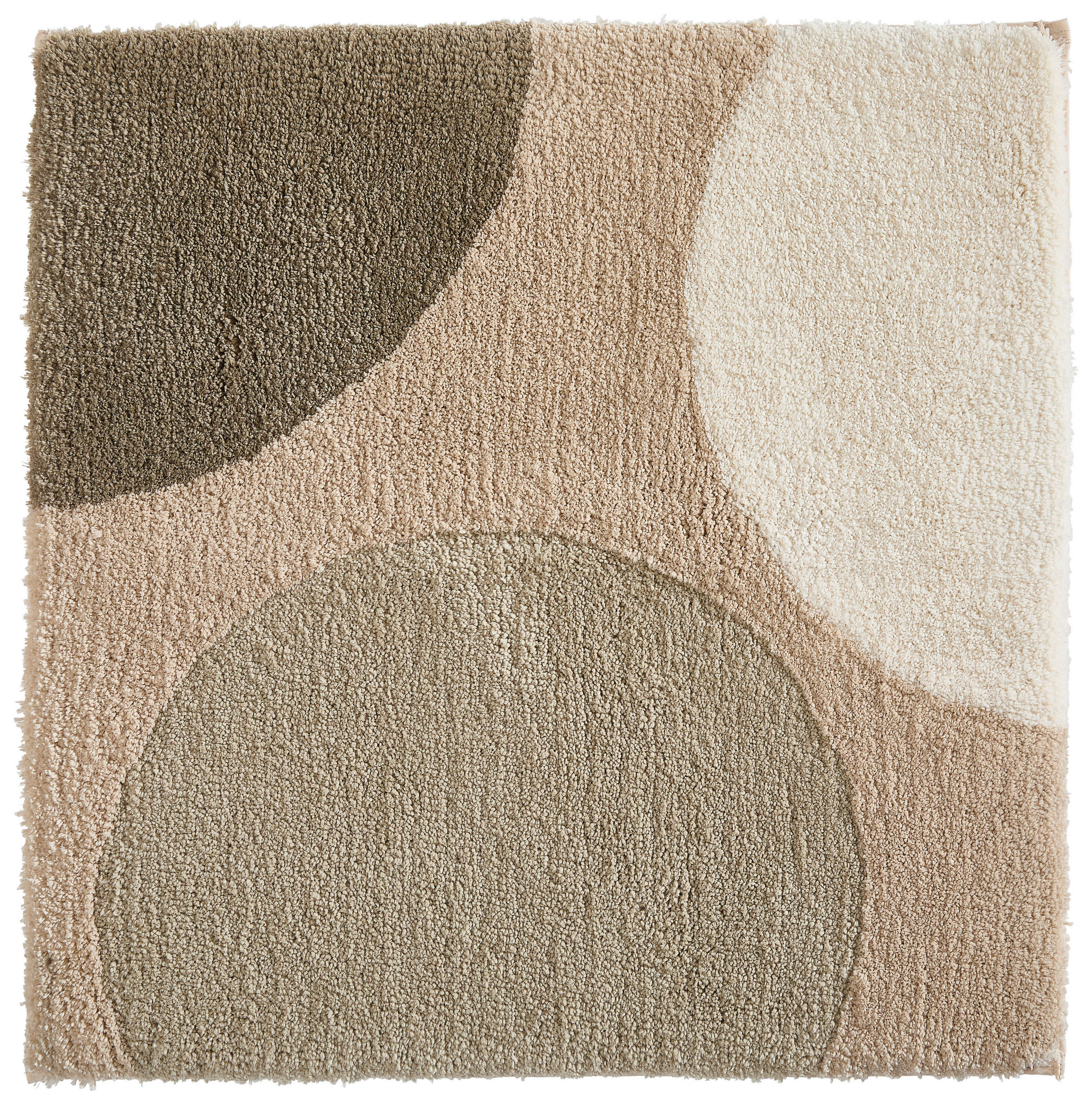 BADEMATTE Sandfarben 60/60 cm  - Sandfarben, Basics, Kunststoff/Textil (60/60cm) - Esposa