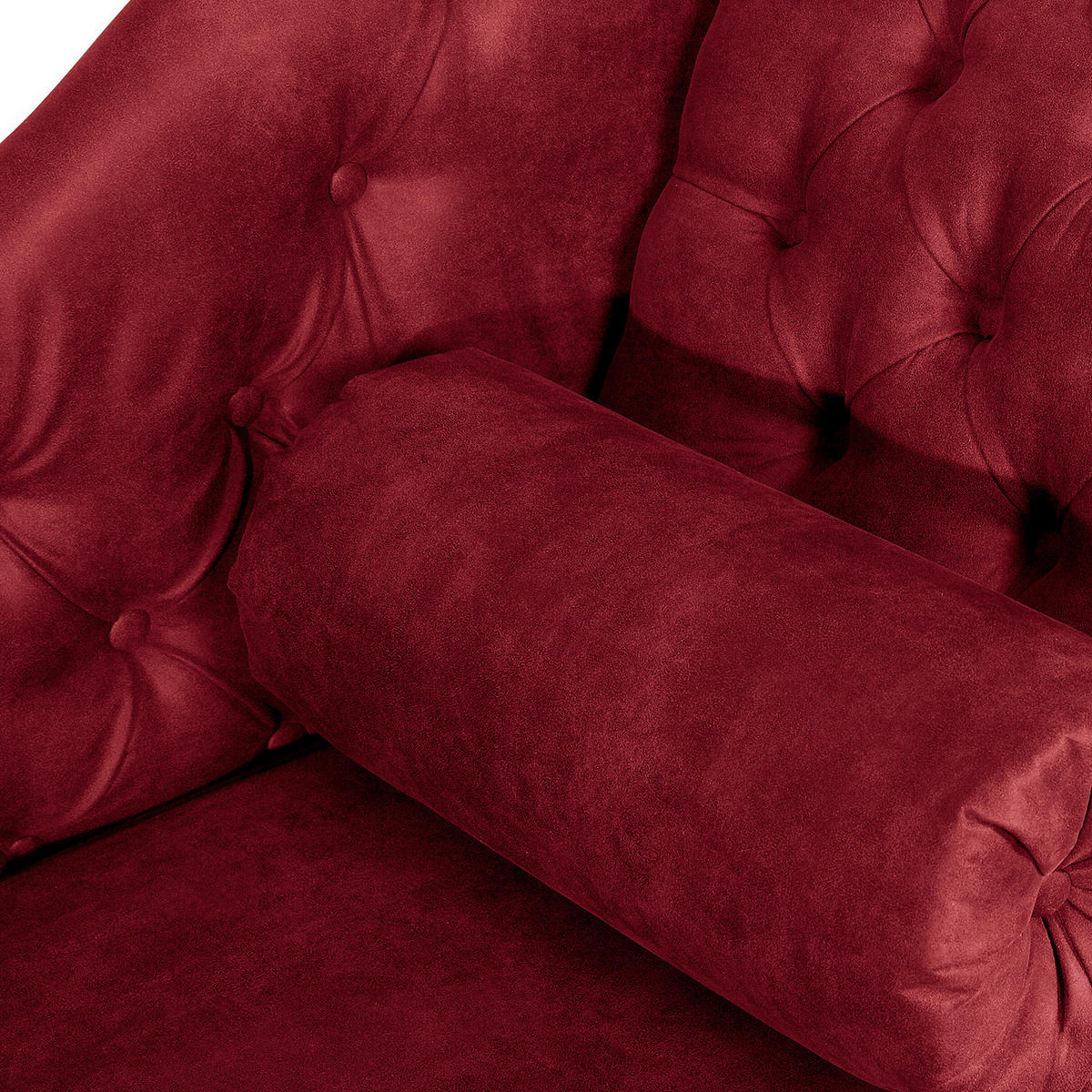 RÉCAMIERE Lederlook Rostfarben  - Rostfarben/Braun, Design, Holz/Textil (185/93/75cm) - Livetastic