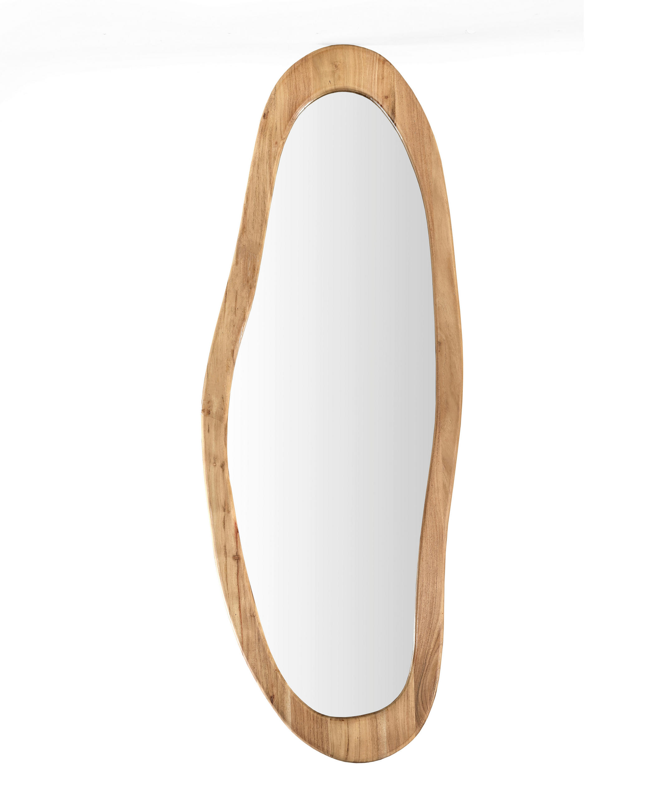 SPIEGEL 60/165/2.5 cm    in organisch  - Akaziefarben, Basics, Glas/Holz (60/165/2.5cm) - Livetastic