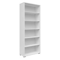 AKTENREGAL 79,7/210,4/39,5 cm  - Weiss/Silberfarben, Konventionell, Holzwerkstoff/Kunststoff (79,7/210,4/39,5cm) - Voleo
