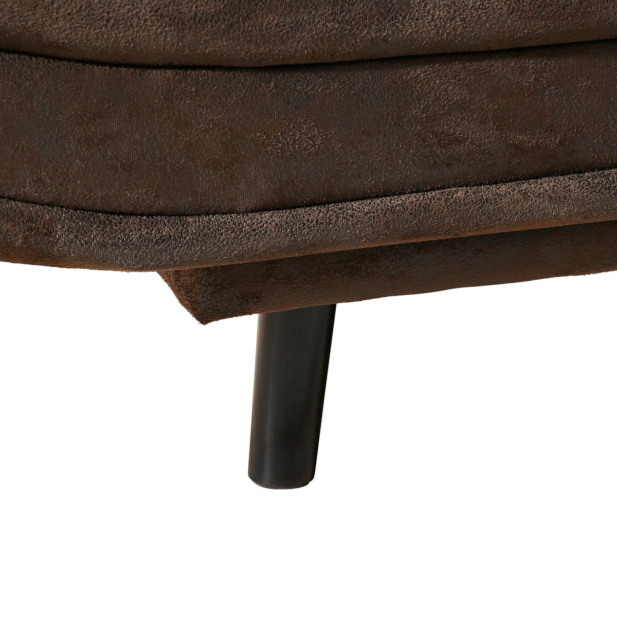 ZOFA S POSTELJNO FUNKCIJO,  temno rjava tekstil  - črna/temno rjava, Design, tekstil/les (194/100/90cm) - Ti'me