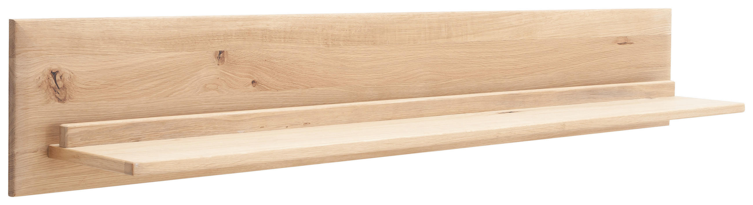 WANDBOARD Asteiche, Balkeneiche furniert, massiv Eichefarben  - Eichefarben, KONVENTIONELL, Holz/Holzwerkstoff (150/24/24cm) - Cantus