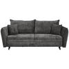 SOFA LEŽAJ siva  - siva/crna, Konvencionalno, tekstil/drvo (238/99/108cm) - Carryhome