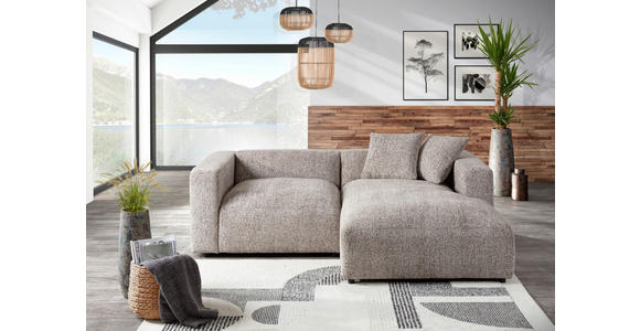 ECKSOFA  in Chenille Braun  231/178 cm  - Schwarz/Braun, MODERN, Kunststoff/Textil (231/178cm) - Carryhome