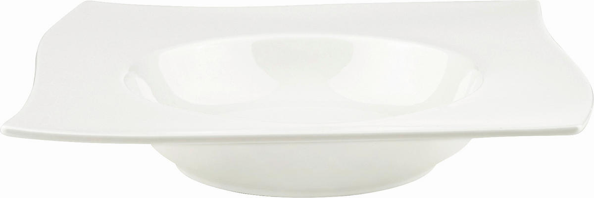 TANIER NA CESTOVINY Swing   24,3/24,3 cm  - biela, Design, keramika (24,3/24,3cm) - Novel