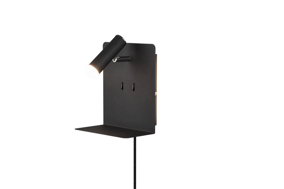 LED-WANDLEUCHTE - Schwarz, Basics, Metall (20/16/14cm) - Trio Leuchten