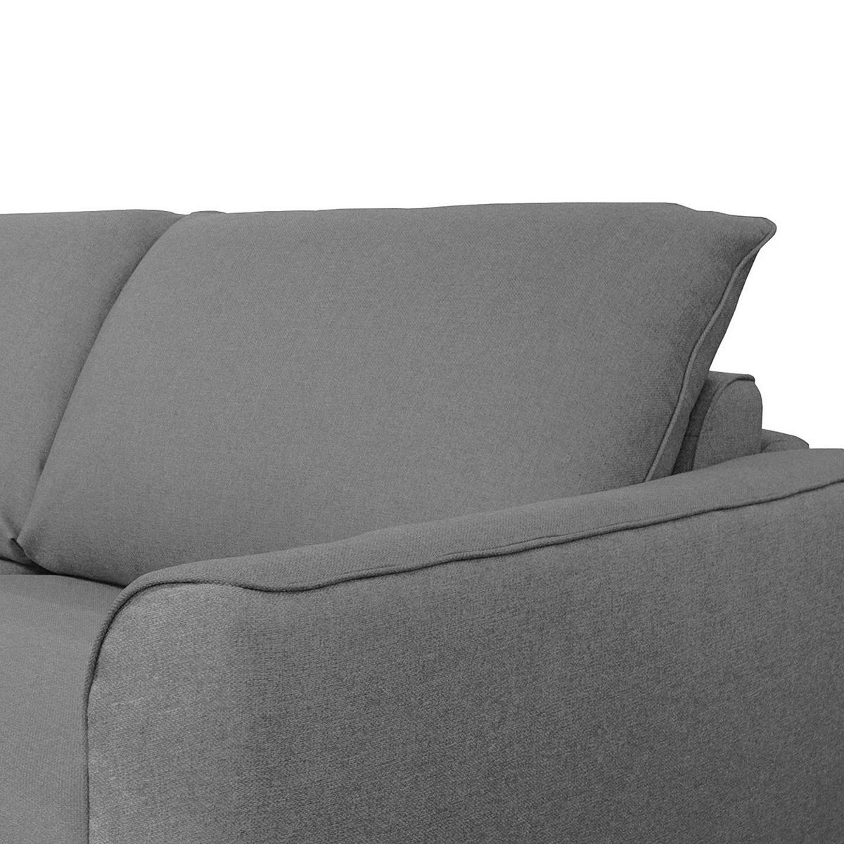 SCHLAFSOFA in Textil Dunkelgrau  - Dunkelgrau/Buchefarben, Design, Holz/Textil (195/90/102cm) - Livetastic