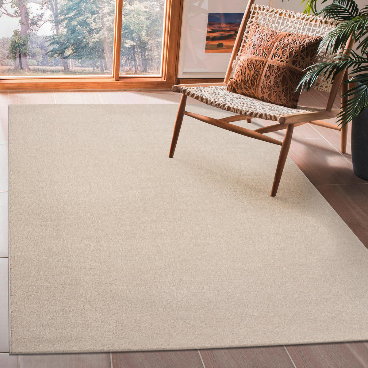 TKANA PREPROGA  Uni     140/200 cm    tkano  krem barve  - krem barve, Trendi, umetna masa/tekstil (140/200cm)