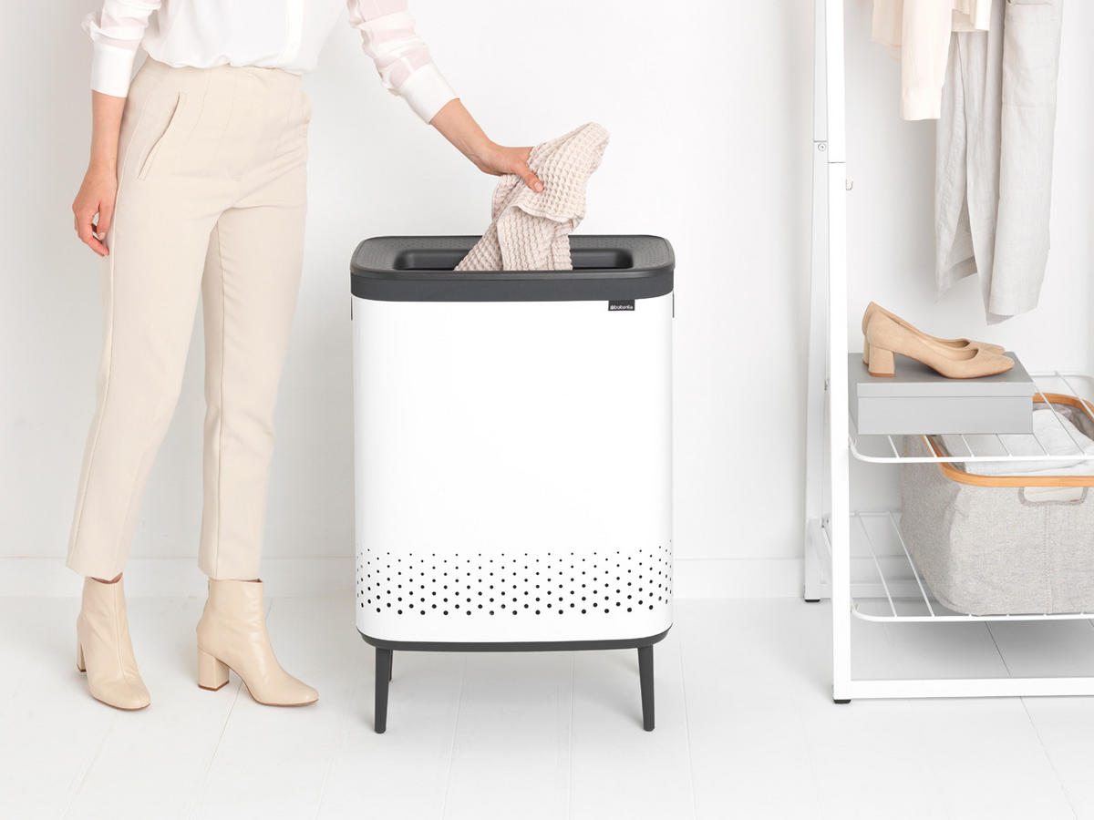 KANTA ZA VEŠ     54/79/32 cm     - bela, Osnovno, metal/plastika (54/79/32cm) - Brabantia