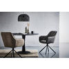 ARMLEHNSTUHL  in Eisen Mikrofaser  - Schwarz/Braun, MODERN, Holz/Textil (61/91/59cm) - Livetastic