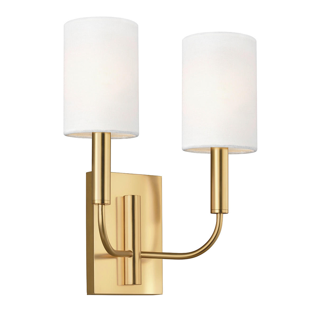 WANDLEUCHTE Elstead Brianna 28.9/16,5/35,9 cm   - Messingfarben, Design, Metall (28.9/16,5/35,9cm) - Elstead Lighting