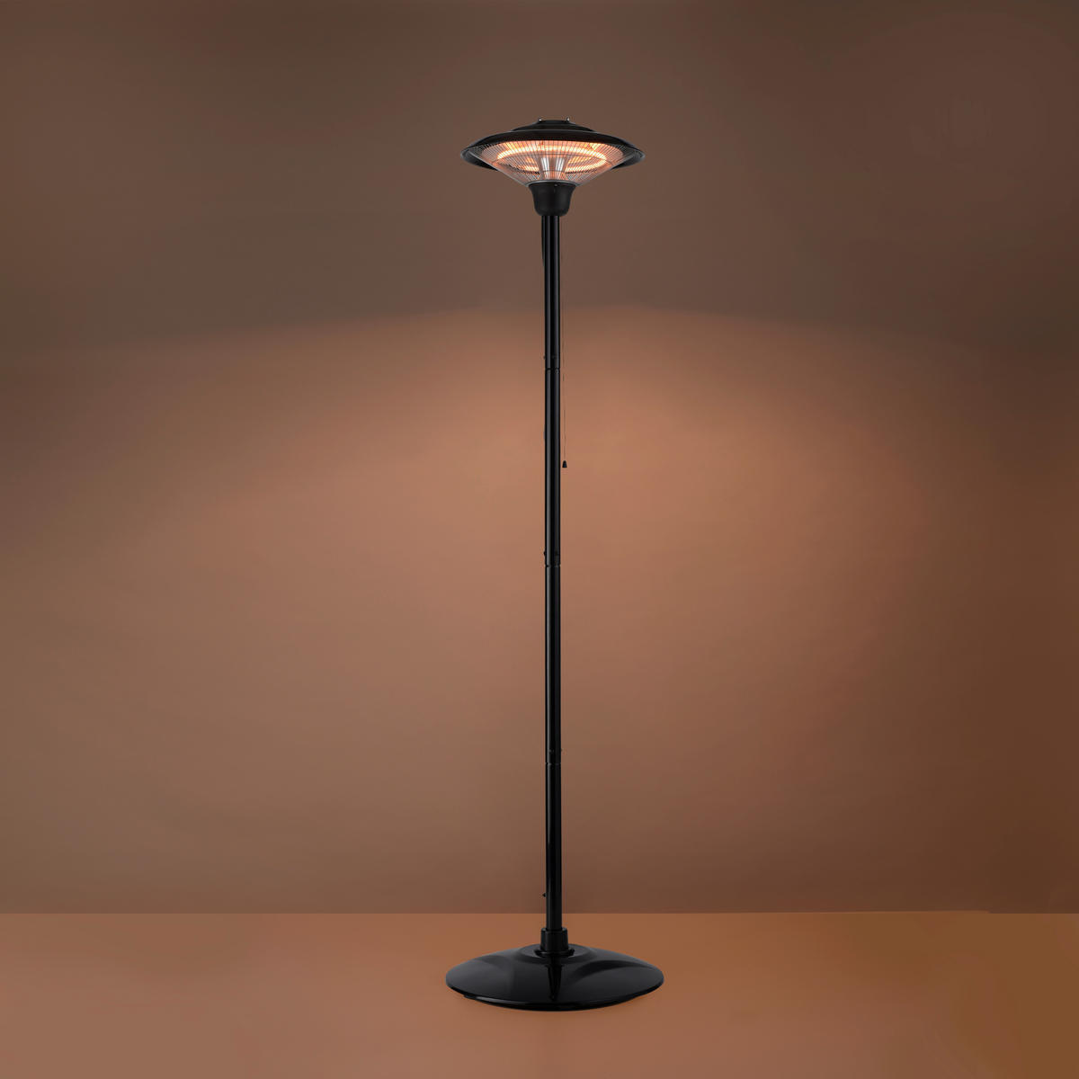 INFRAROTSTRAHLER - Schwarz, Design, Metall (45/195cm)