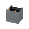 LED-WANDLEUCHTE 10/10/10 cm   - Dunkelgrau, Basics, Kunststoff/Metall (10/10/10cm) - Novel