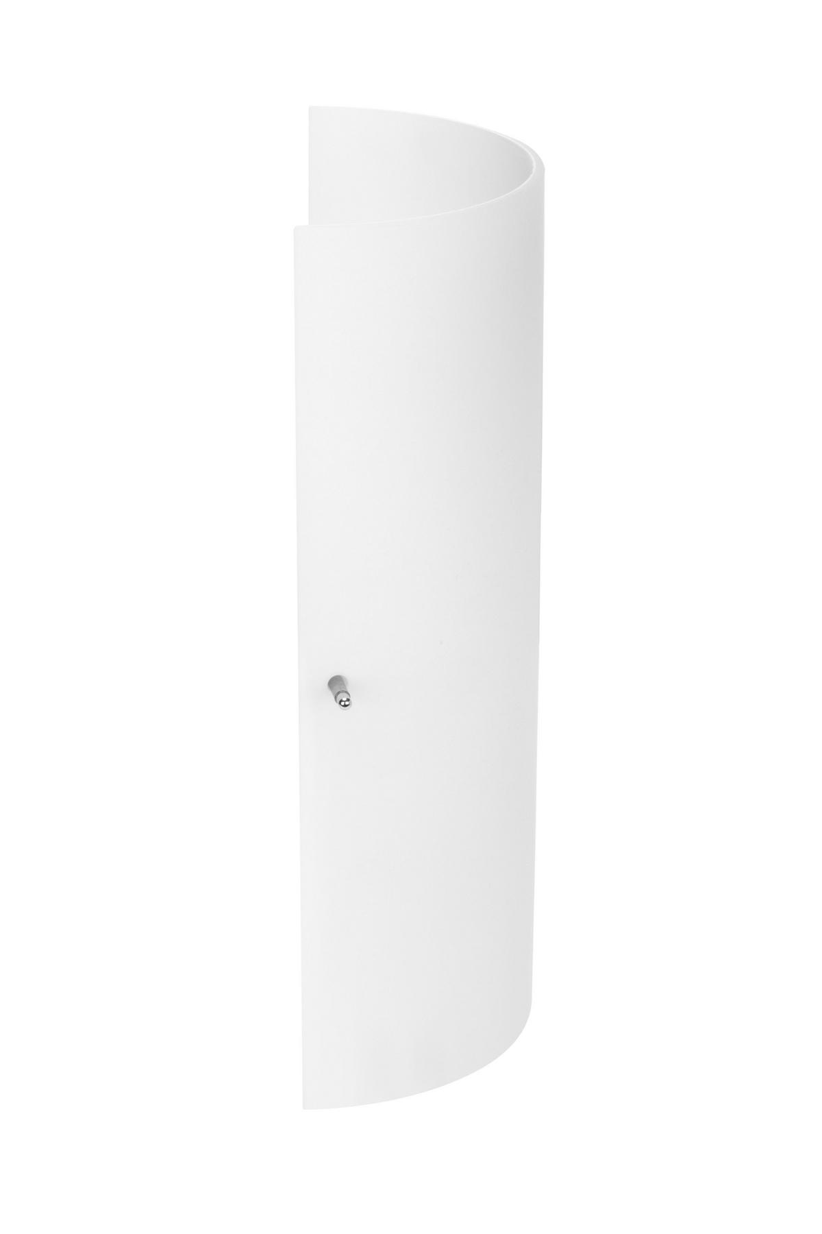 NÁSTĚNNÉ SVÍTIDLO, 15/7,5/28 cm - opál, Konvenční, kov/sklo (15/7,5/28cm) - Novel