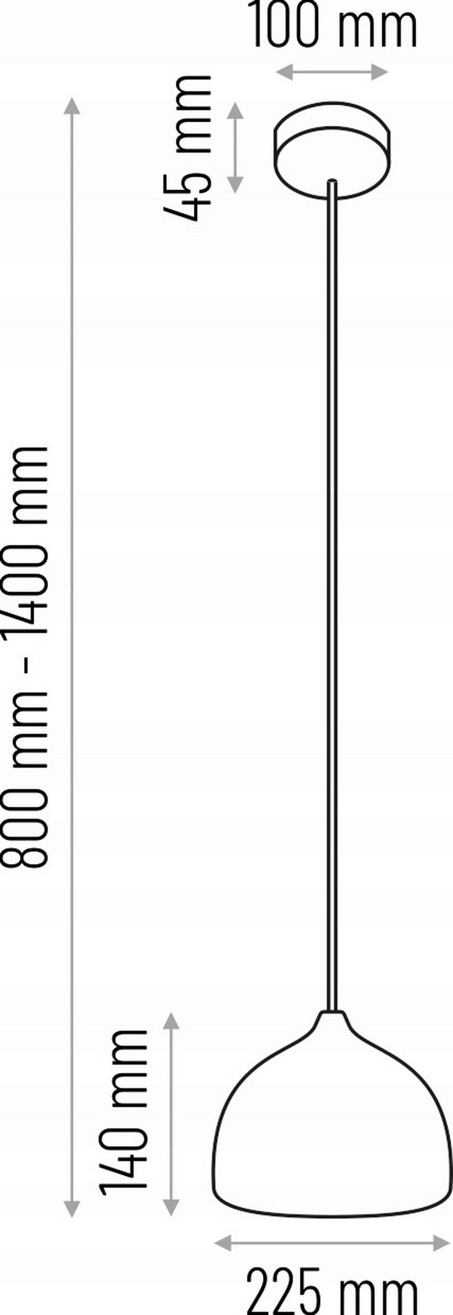 ZÁVĚSNÉ SVÍTIDLO, 22.5/90-140 cm  - černá, Design, dřevo (22.5/90-140cm)