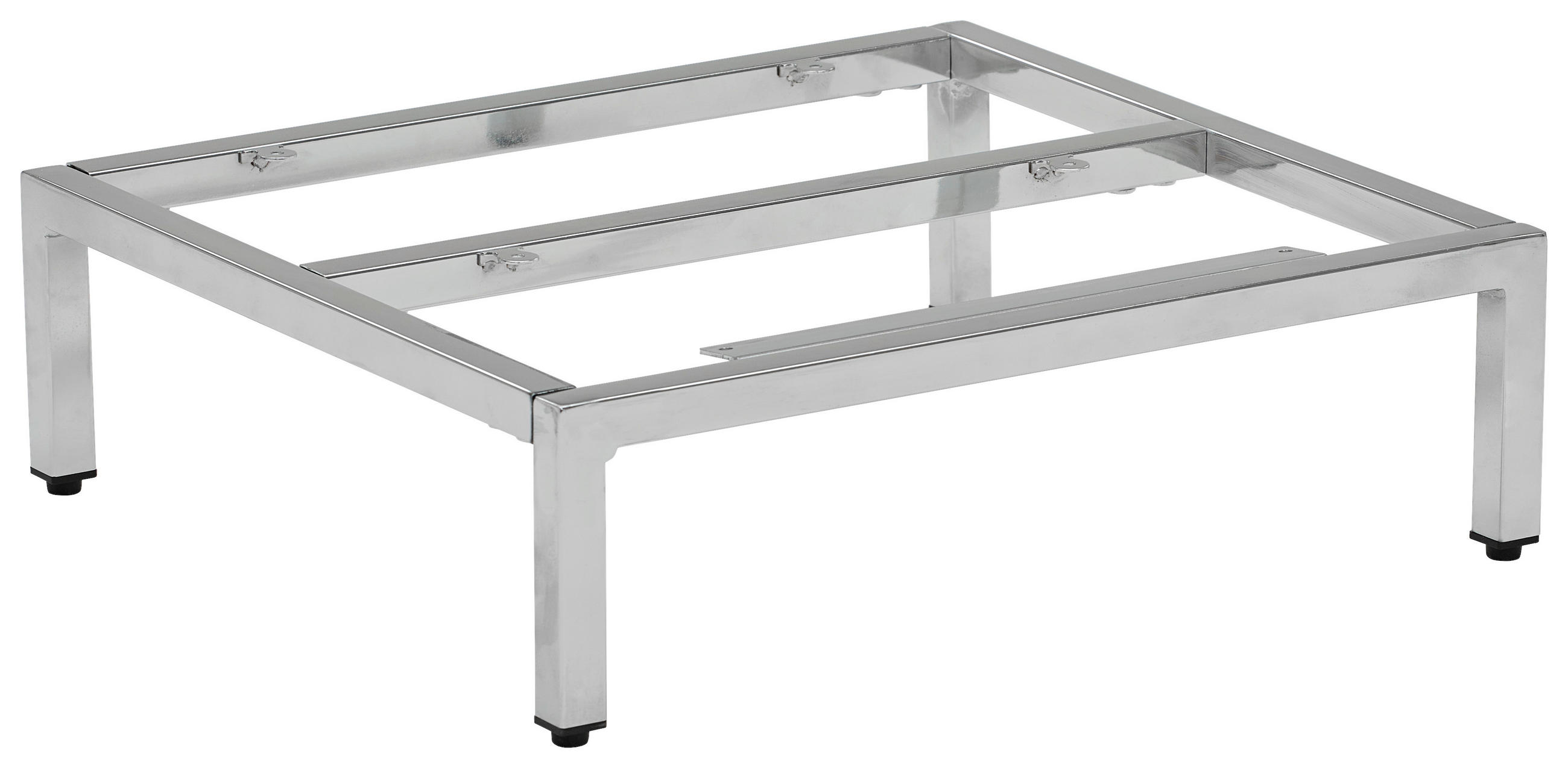 FUßGESTELL - Chromfarben, Basics, Metall (45/13/40cm) - Novel