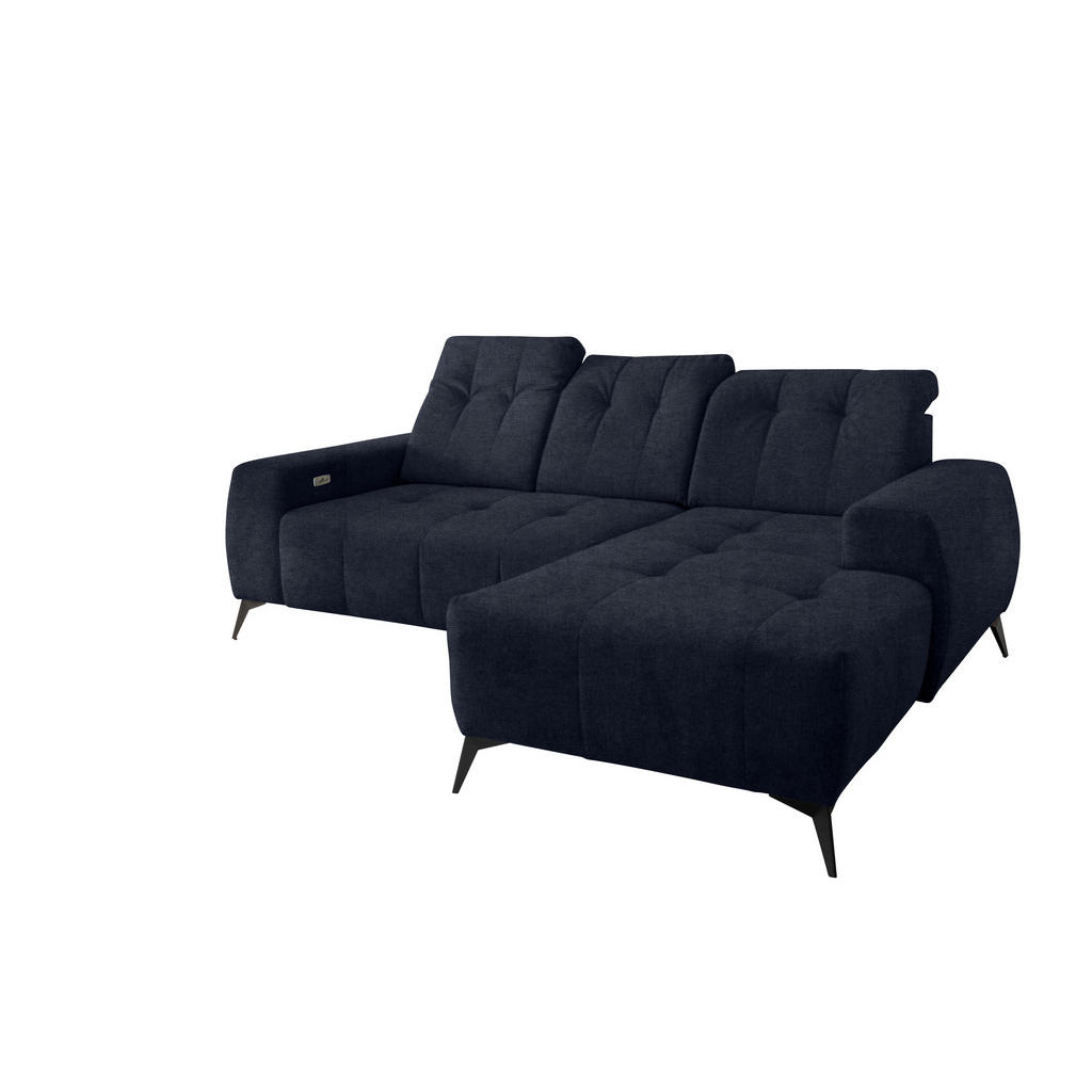 Thumbnail - Livetastic Ecksofa, Dunkelblau, Textil, Uni, 4-Sitzer, L-Form, 258x180 cm, Made in EU, Typenauswahl, Stoffauswahl, seite...