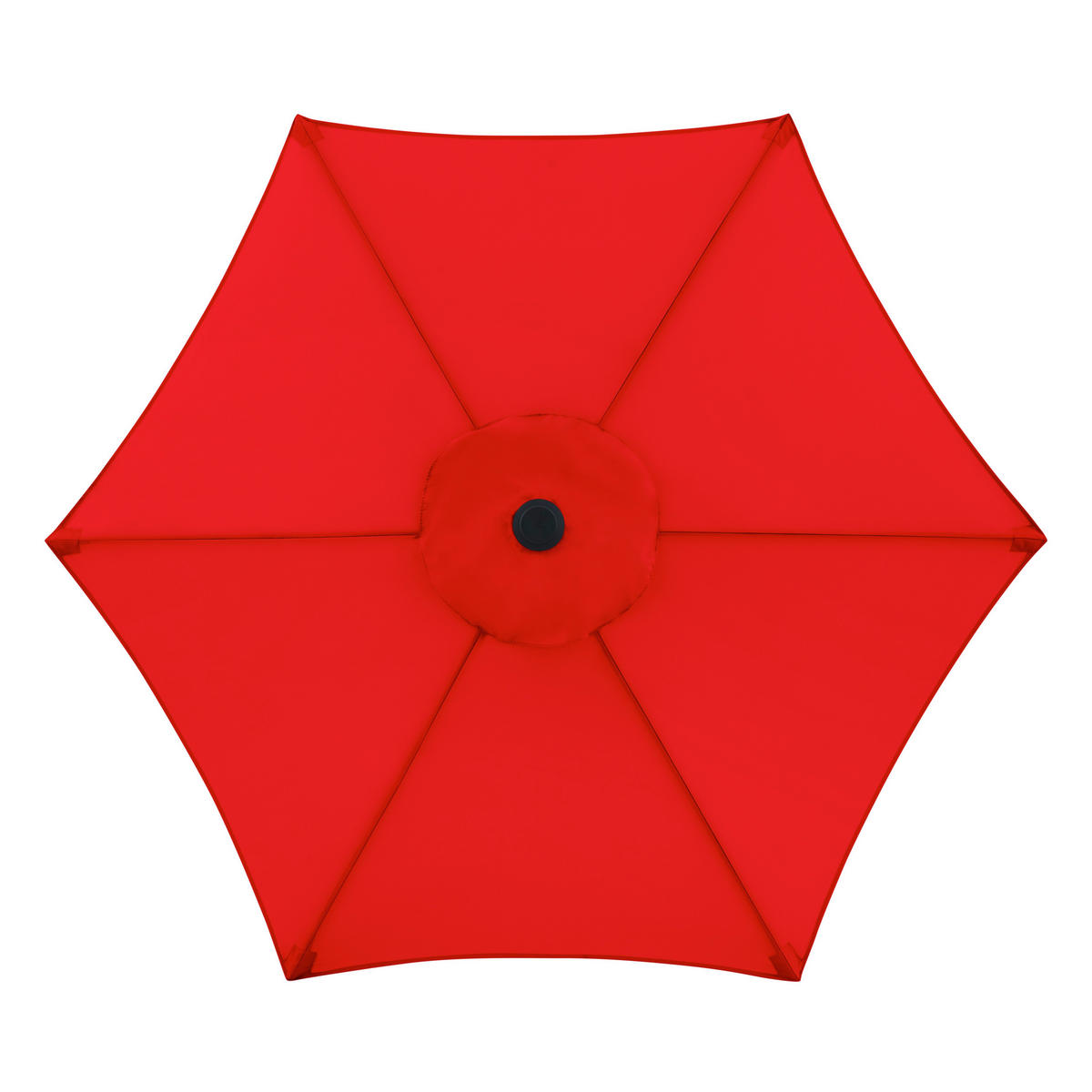 SONNENSCHIRM 180 cm Rot  - Anthrazit/Rot, Basics, Textil/Metall (180/180cm) - Doppler