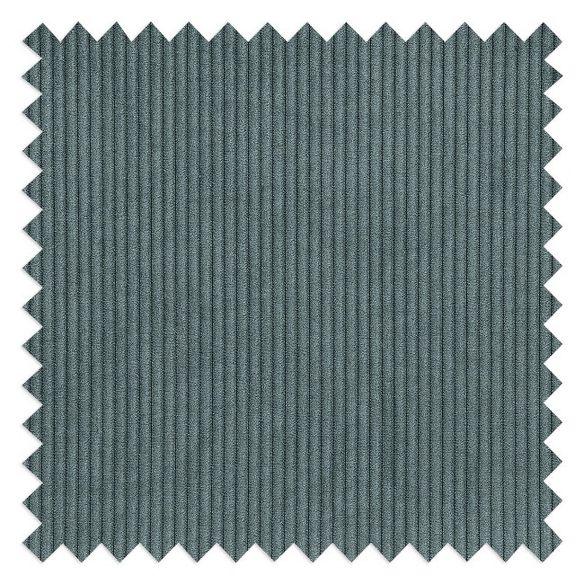 BIGSOFA in Cord Blaugrau  - Blaugrau/Schwarz, Modern, Kunststoff/Textil (264/84/125cm) - Trendmanufaktur