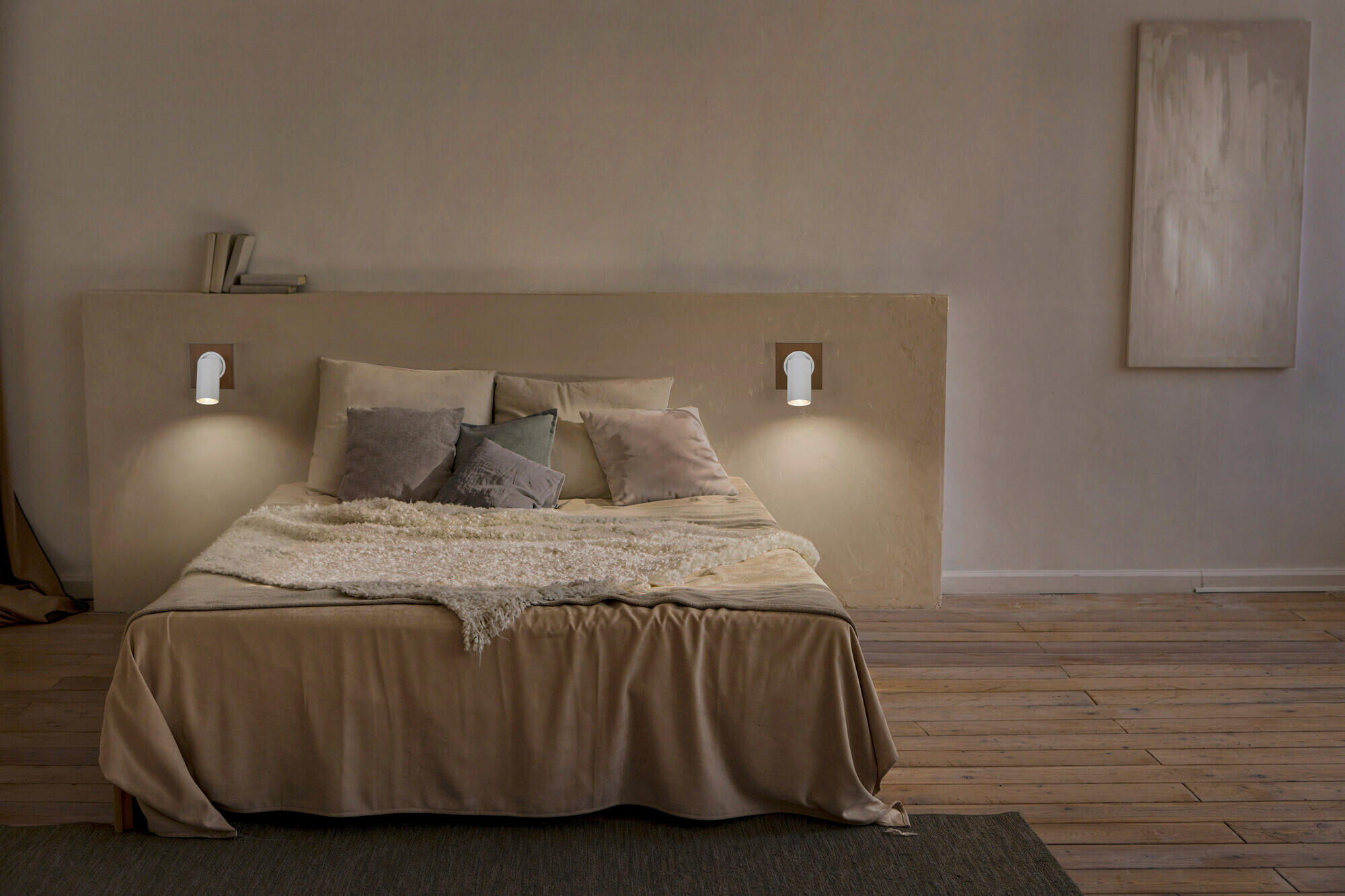 LED-STRAHLER 11/10,2/14,35 cm   - Naturfarben/Weiß, Basics, Holz/Metall (11/10,2/14,35cm) - Osram