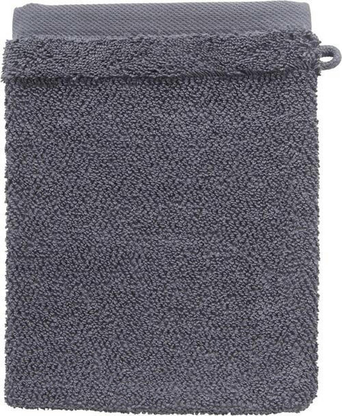 WASCHLAPPEN BONITA Anthrazit 4-teilig  - Anthrazit, Natur, Textil (16/21cm) - Bio:Vio