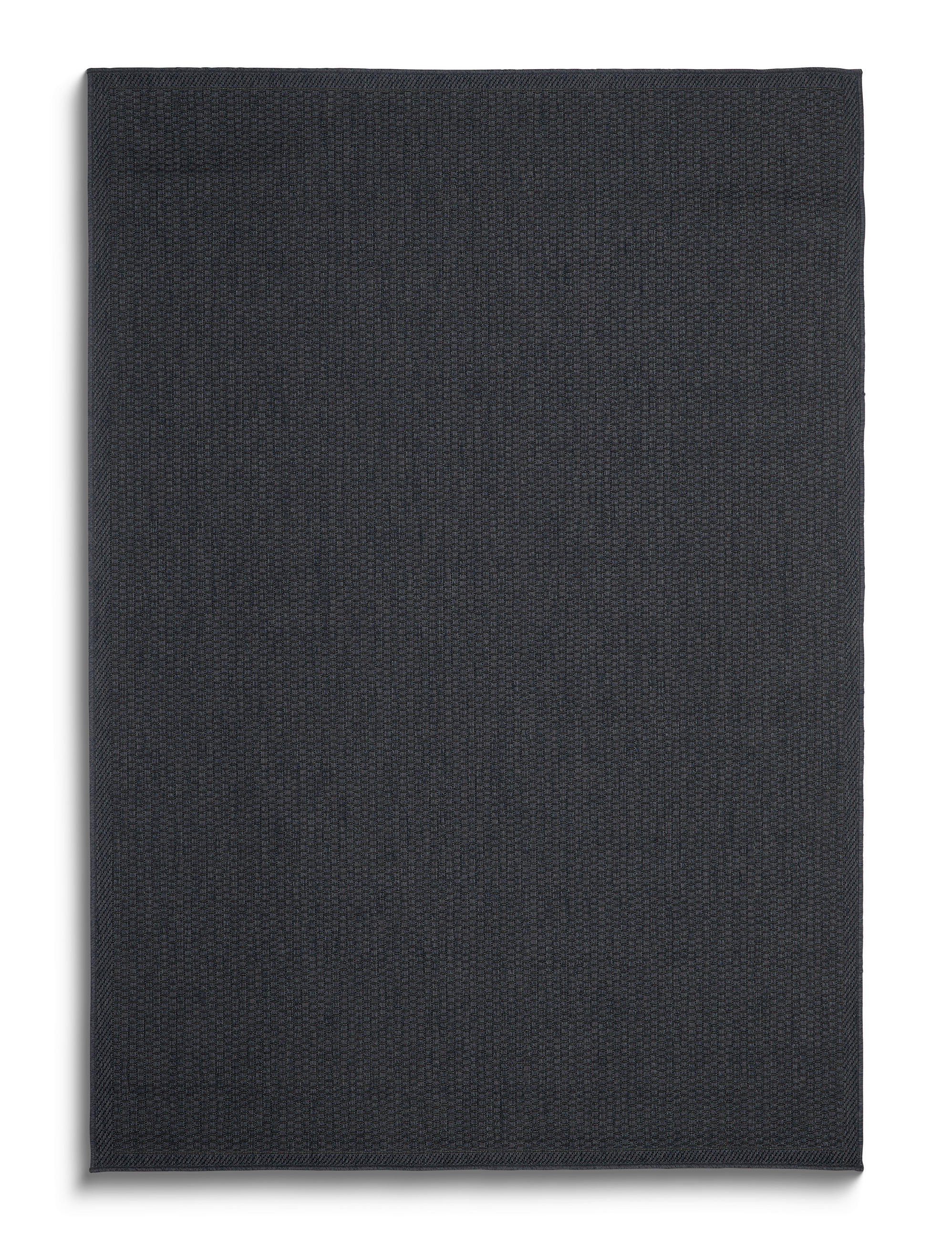 Flachwebteppich Anthrazit/ Blau 160x230 cm Synthetikfaser