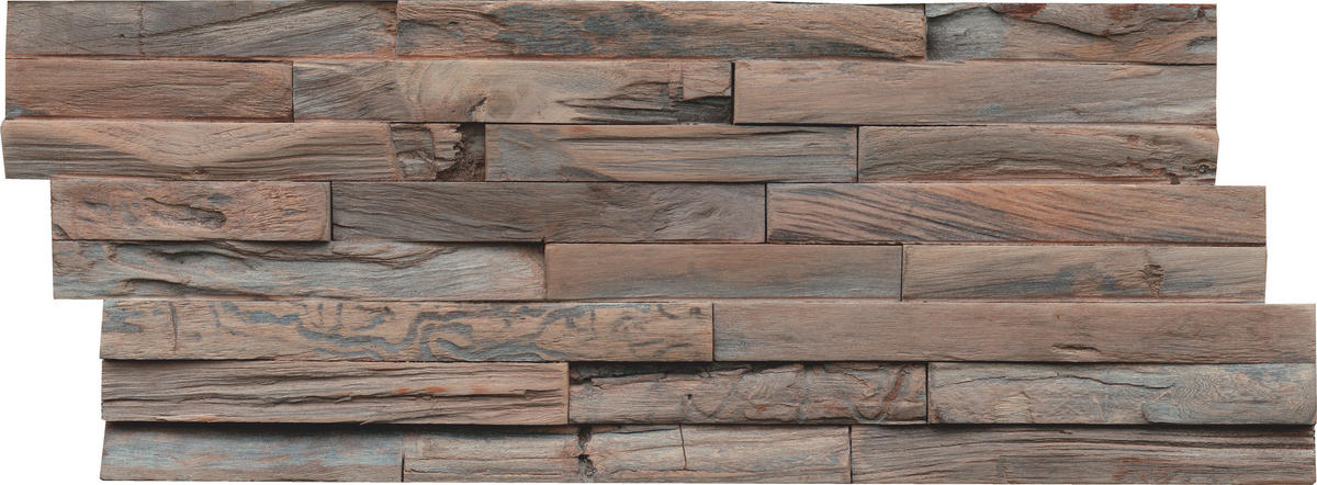 WANDVERKLEIDUNG - Hellbraun, Basics, Holz (50/20/2cm)