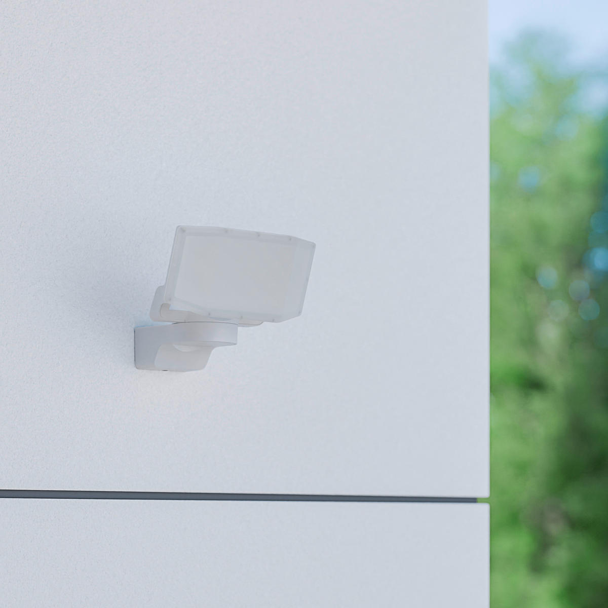 AUSSENWANDLEUCHTE 19,5/17,4/19,5 cm  - Weiß, Trend, Kunststoff (19,5/17,4/19,5cm) - Steinel