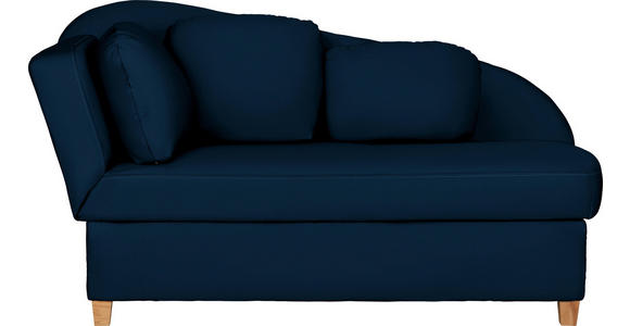 LIEGE  in Chenille, Flachgewebe Dunkelblau  - Dunkelblau, LIFESTYLE, Holz/Textil (85/97/180cm) - Novel