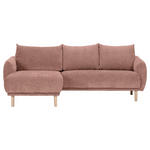 ECKSOFA Altrosa Flachgewebe  - Buchefarben/Altrosa, KONVENTIONELL, Holz/Textil (144/230cm) - Carryhome
