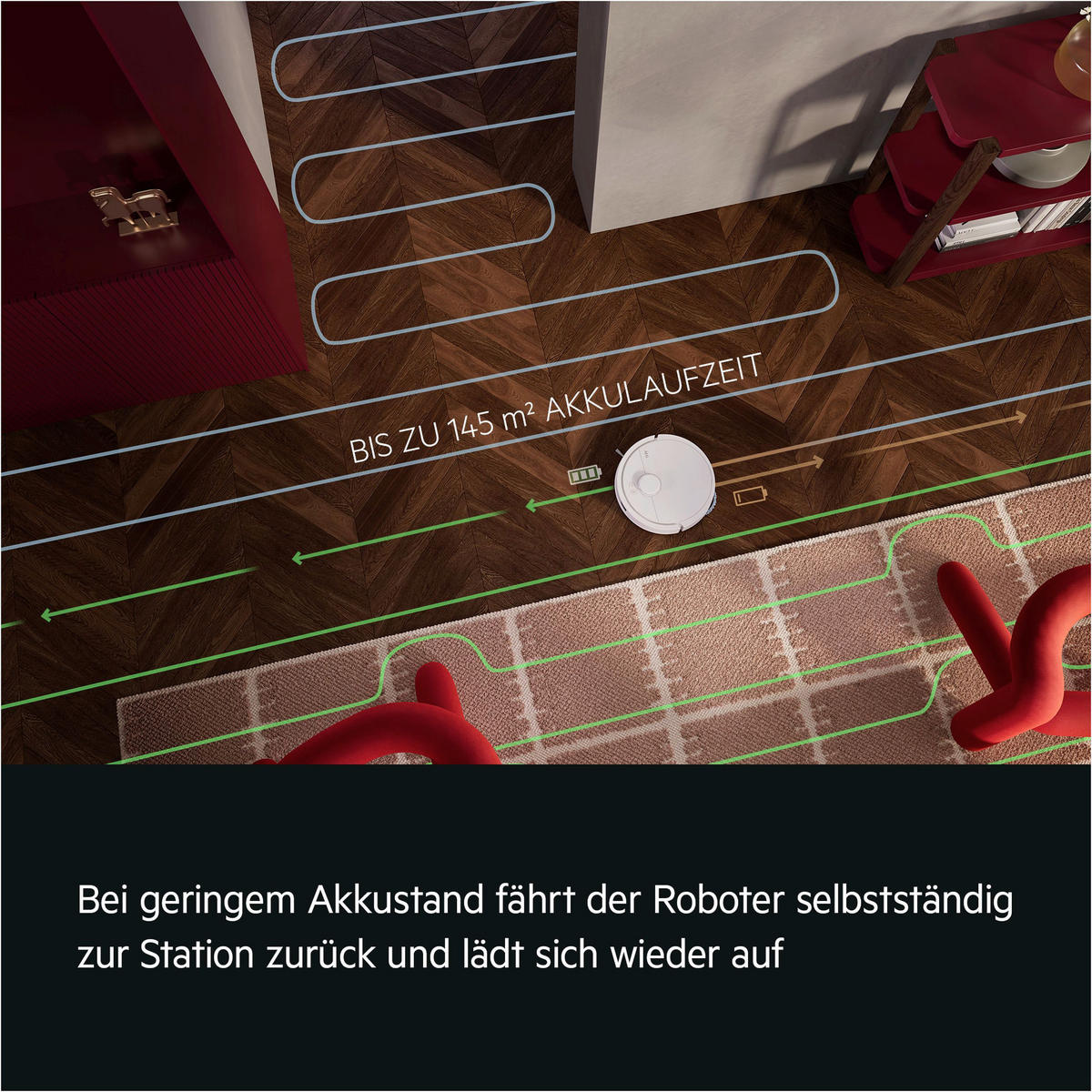 STAUBSAUGERROBOTER AR81UW3SW All-in-One-Station  - Weiß, Basics, Kunststoff (35/60/48cm) - AEG