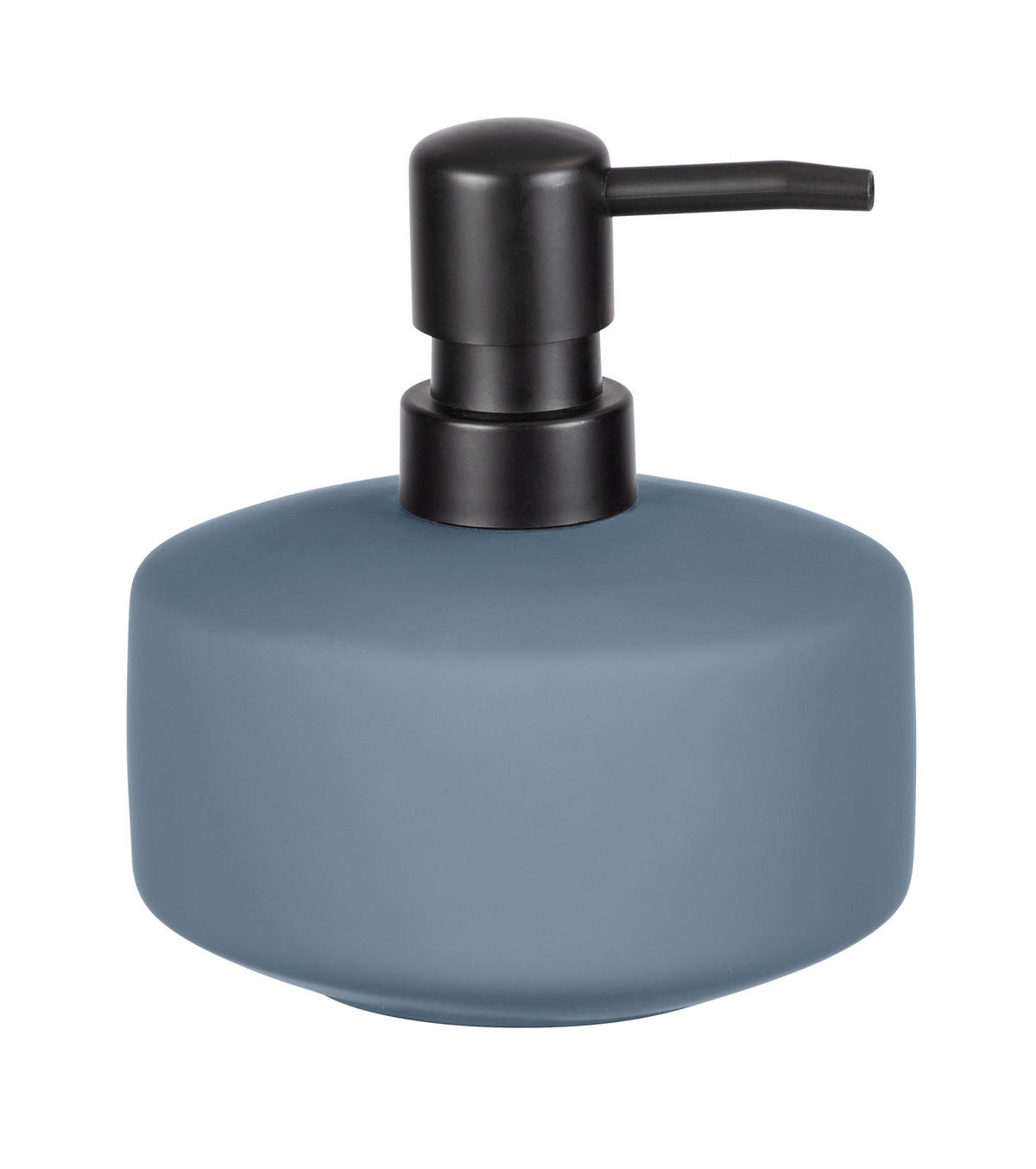 SEIFENSPENDER Keramik, Kunststoff  - Blau/Schwarz, Basics, Keramik/Kunststoff (10,5/12,5/10,5cm) - Wenko