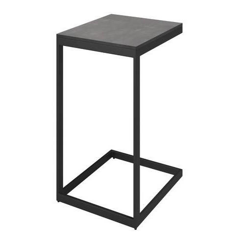 GARTENBEISTELLTISCH 35/30/56 cm Metall, Kunststoff  - Anthrazit/Dunkelbraun, Design, Kunststoff/Metall (35/30/56cm) - Amatio