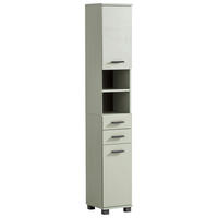 HOCHSCHRANK 30,3/181/32,6 cm  - Pastellgrün/Schwarz, KONVENTIONELL, Holzwerkstoff/Kunststoff (30,3/181/32,6cm) - Stylife