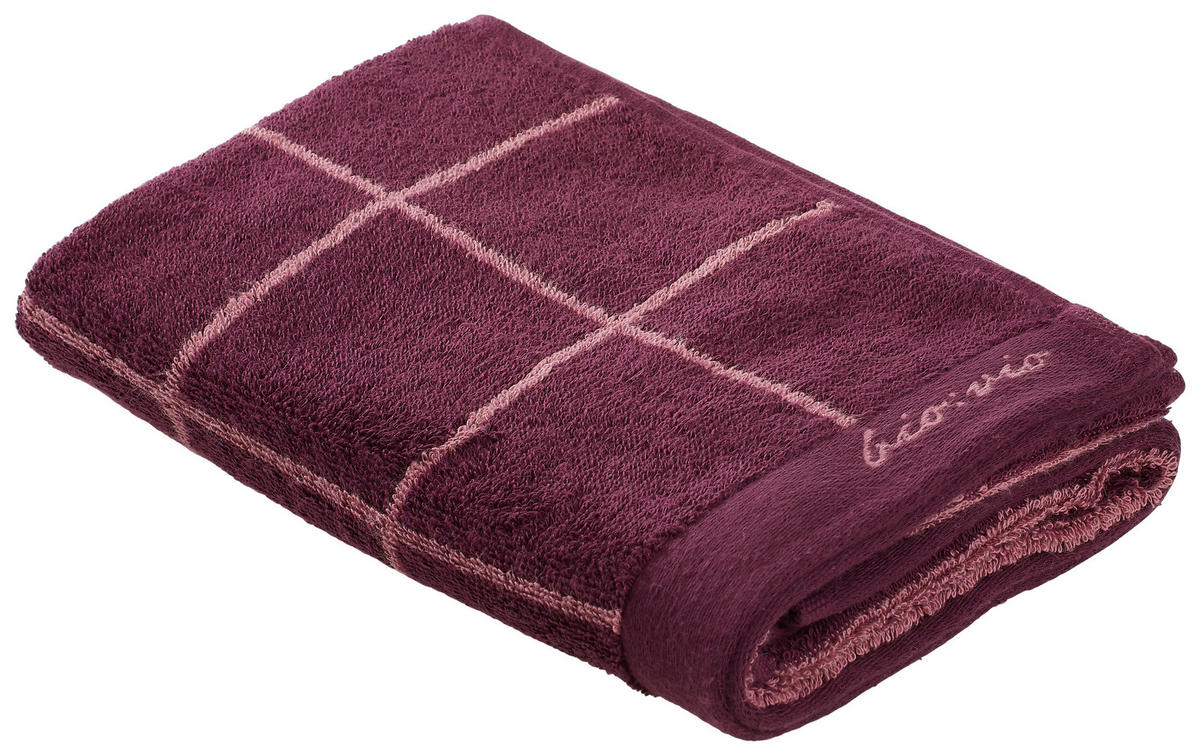 KÉZTÖRLŐ 50/100 cm lila, ibolya  - lila/ibolya, Natur, textil (50/100cm) - Bio:Vio