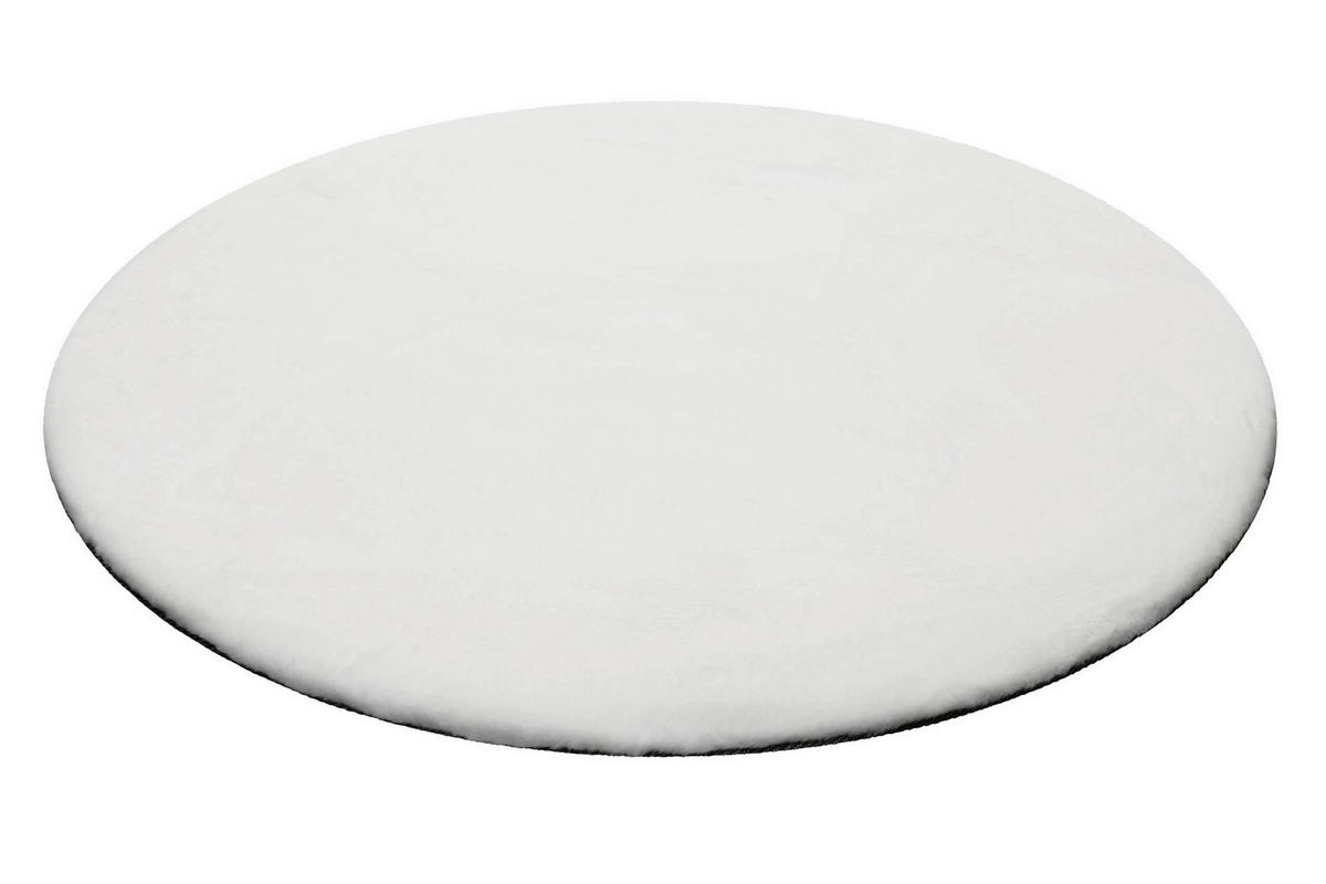 HOCHFLORTEPPICH 100 cm Anna Weiß  - Weiß, KONVENTIONELL, Textil (100cm) - WECON HOME BASIC