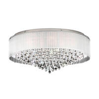 LED-DECKENLEUCHTE 77,5/36,5 cm   - Chromfarben, KONVENTIONELL, Glas/Metall (77,5/36,5cm) - Eglo