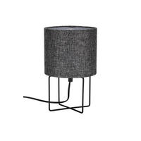 TISCHLEUCHTE 15,5/27 cm   - Schwarz, Basics, Textil/Metall (15,5/27cm) - Boxxx