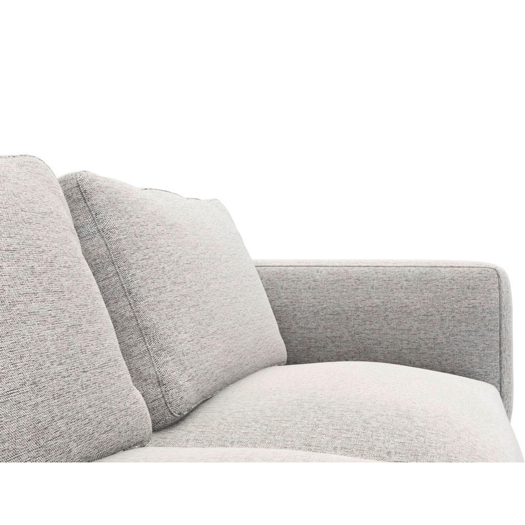 Thumbnail - Livetastic Ecksofa, Hellgrau, Textil, 3,5-Sitzer, Ottomane links, L-Form, 303x148 cm, Made in EU, FSC Mix, Oeko-Tex® Sta...
