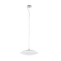 LED-HÄNGLAMPA Connect 43,5/150 cm  - vit/nickelfärgad, Design, metall/plast (43,5/150cm) - Eglo