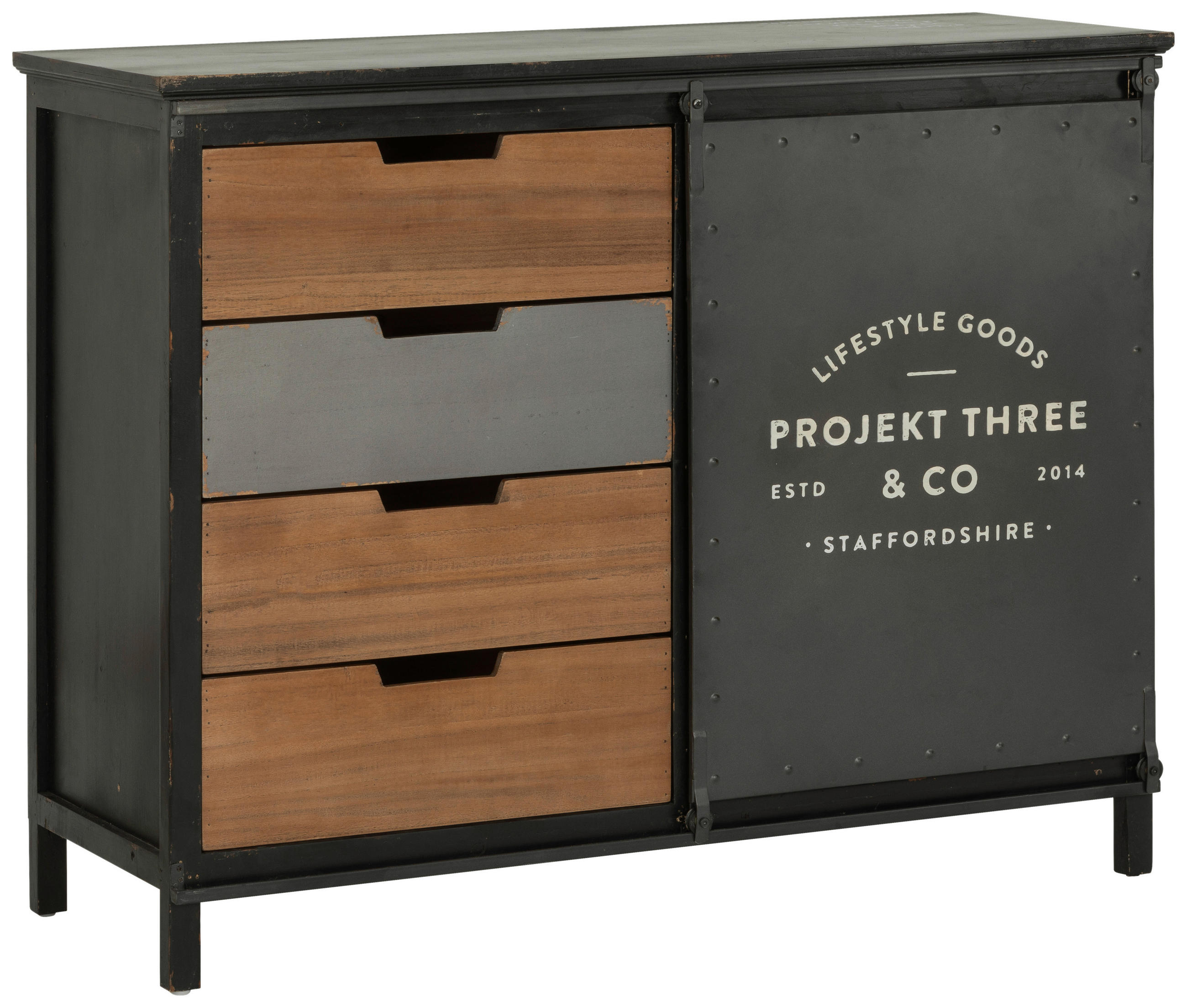 Livetastic KOMODA, jedľa, viacfarebná, 120/96/45 cm