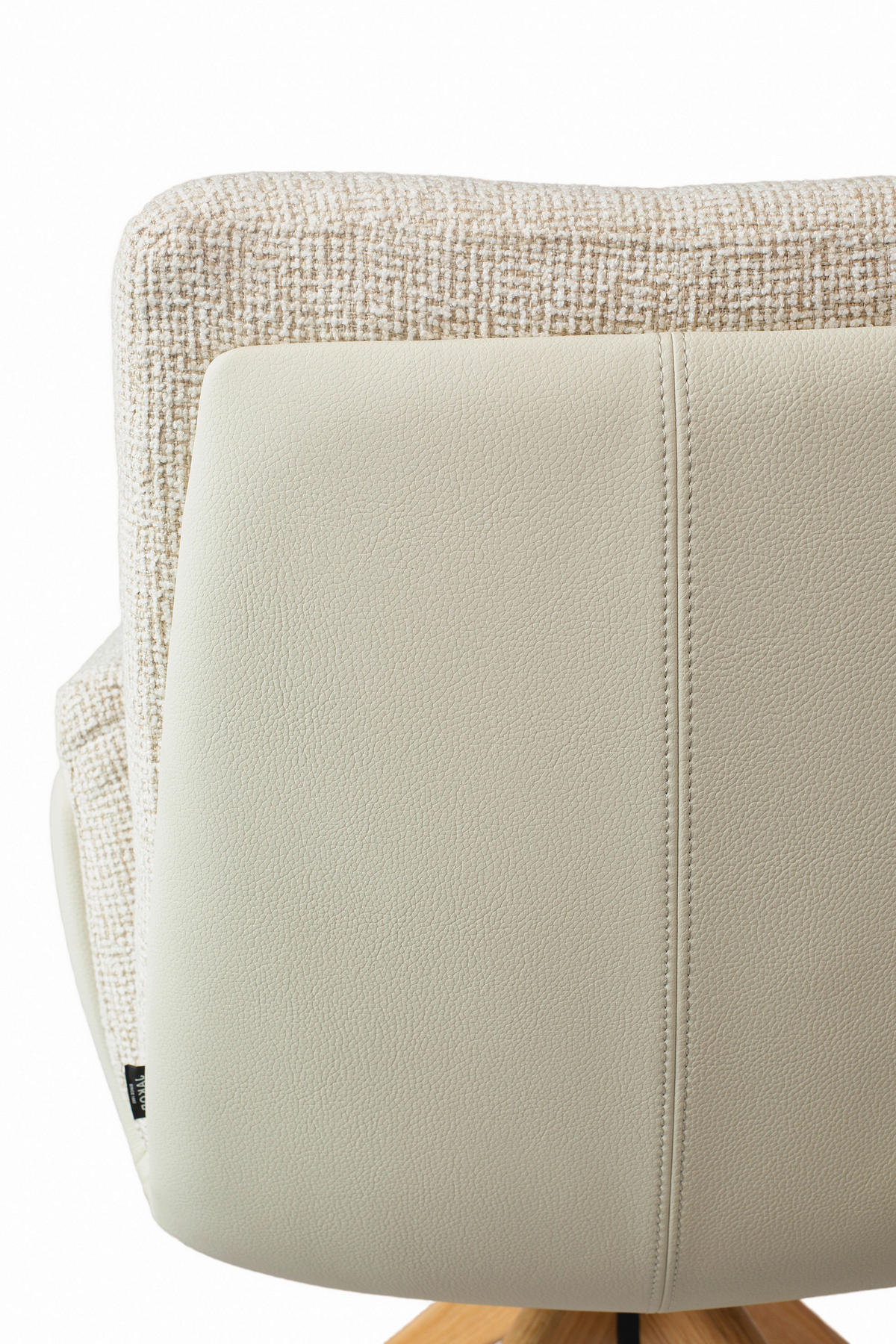 ARMLEHNSTUHL  Sitzfläche 360° drehbar, automatische Rückholfunktion Webstoff  Eichefarben, Beige  - Eichefarben/Beige, Design, Holz/Textil (62/89/66,5cm) - Johann Jakob